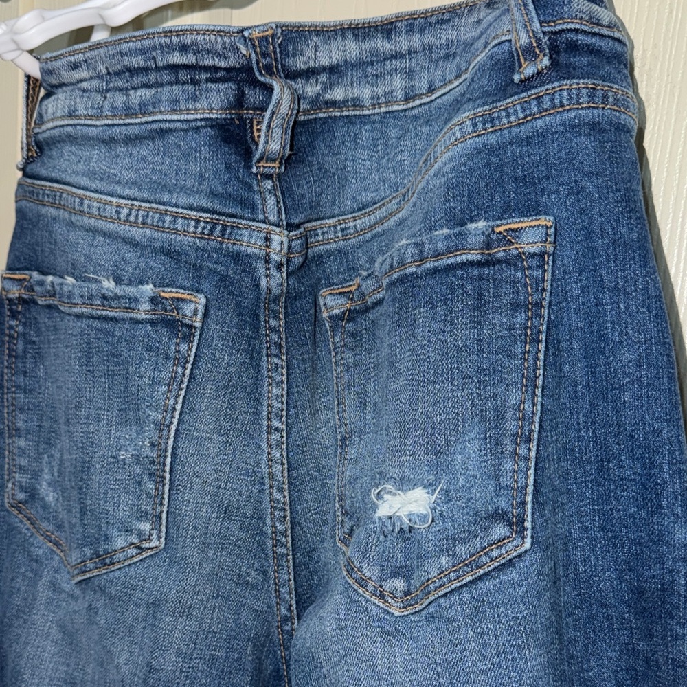 KanCan Dark Blue Distressed Boyfriend Jeans - Picture 8 of 9